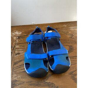 Teva Hurricane Toe Pro Junior SandalsSize 7 Dazzling Blue Adjustable Straps & Du